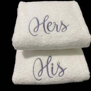 His and Hers Luxury Bath Towels